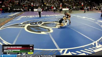 Quarterfinal - Braxton Hammond, Southern Valley vs Carter Brandyberry, Alma