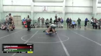 160 lbs Round 5 (8 Team) - Aiden Peterson, Terps Xtreme vs Carman Marano, Edge