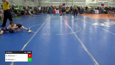 B-60 lbs Quarterfinal - Nolan Rickman, WV vs Matthew Barlow, NY