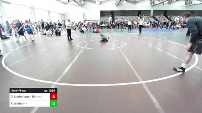 70-J2 lbs Semifinal - Doug Umbehauer, III, Wrecking Crew vs Thomas Wade, North Hunterdon, NJ