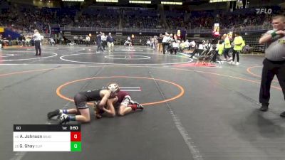 60 lbs Round Of 64 - Asa Johnson, Bradford vs Gage Shay, Slippery Rock