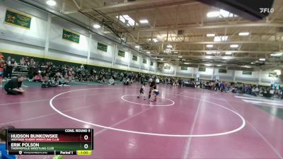 40 lbs Cons. Round 5 - Erik Polson, Thermopolis Wrestling Club vs Hudson Bunkowske, Westside Raider Wrestling Club