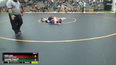 JV-23 lbs Round 2 - Fidel Edwards, Dubuque Hempstead vs Isaiah Smith, Cedar Rapids Kennedy