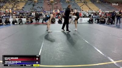 170 lbs Semis & 3rd Wb (16 Team) - Tiffani Baublitz, King University vs Kylie Welker, Iowa