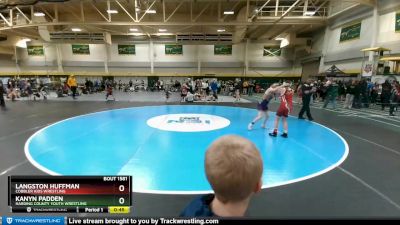 115 lbs Cons. Round 3 - Langston Huffman, Cobbler Kids Wrestling vs Kanyn Padden, Harding County Youth Wrestling