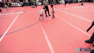 46 lbs Consi Of 16 #2 - Trenton Shoptese, Ponca City Wildcat Wrestling vs Rawley Wolf, Wolfpak Wrestling