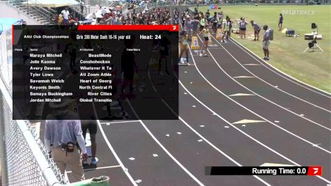 Youth Girls' 200m, Semi-Finals 24 - Age 15-16