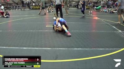 56 lbs Semifinal - Malachi Van Maren, Mat Demon vs Charleigh Richardson, The Storm Wrestling Center