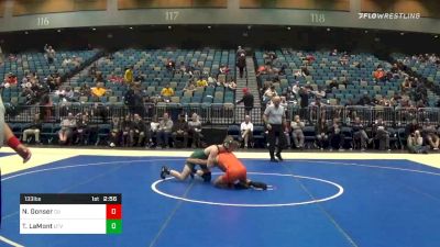 133 lbs Semifinal - Noah Gonser, Campbell vs Taylor LaMont, Utah Valley