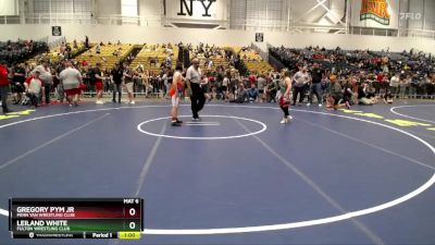 122 lbs Round 2 - Gregory Pym Jr, Penn Yan Wrestling Club vs Leiland White, Fulton Wrestling Club