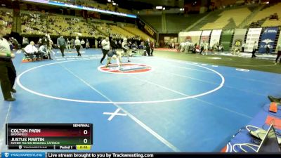 150 Class 1 lbs Semifinal - Colton Parn, Brookfield vs Justus Martin, Father Tolton Regional Catholic