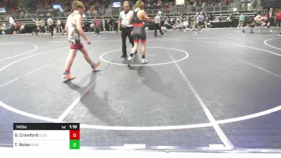 140 lbs Consi Of 4 - Brogan Crawford, El Dorado Springs, MO vs Tyler Nolan, Purler Wrestling