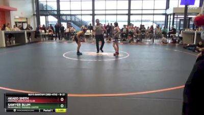 B-21 lbs Cons. Semi - Sawyer Blum, McDominate Training Center vs Akaeo Smith, Anamosa Wrestling Club