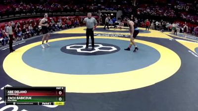 D3-215 lbs Quarterfinal - Zach Babiczuk, Malvern vs Abe DeLano, Ayersville