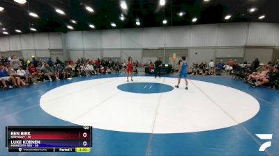 120 lbs Semis & 1st Wrestleback (8 Team) - Ren Birk, Kentucky vs Luke Koenen, Minnesota Red