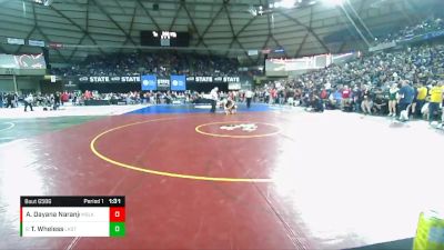 Girls 3A/4A 115 Quarterfinal - Tyra Wheless, Lake Stevens (Girls) vs Ashley Dayana Naranjo, Moses Lake (Girls)