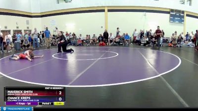 98 lbs Semifinal - Maverick Smith, Indian Creek Wrestling Club vs Chance Kreps, Columbia City Wrestling Club