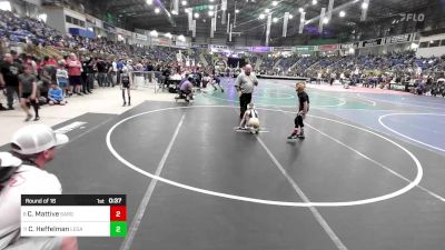 65 lbs Round Of 16 - Cason Mattive, Sargent vs Cooper Heffelman, Legacy Boltz