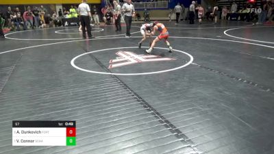 57 lbs Rd 5 - Consi Of 8 #2 - Aria Dunkovich, Fort Cherry vs Vaira Connor, Scranton