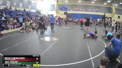 82 lbs Round 2 - Bryce Chrobocinski, Cane Bay Cobras vs Troy Braham, Fort Mill Wrestling Club