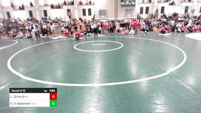 175 lbs Round Of 16 - Luke Driscoll, Bridgewater-Raynham vs Carlos Us-Spaziano, Tollgate