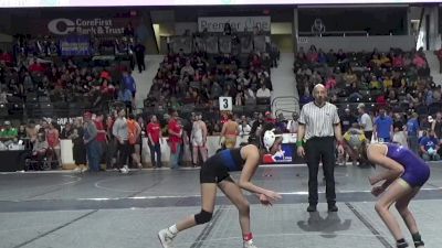 90 lbs Semifinal - Presley Beard, Kansas Young Guns vs Hadlie Younkin, Oakley