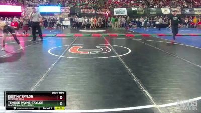 G - 120 lbs Cons. Round 2 - Temree Payne-taylor, Glacier (Kalispell) Girls vs Destiny Taylor, Belgrade Girls