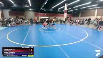 144 lbs Quarterfinal - Dalilah Soliz, 3F Wrestling vs Presley King, Dumas Wrestling