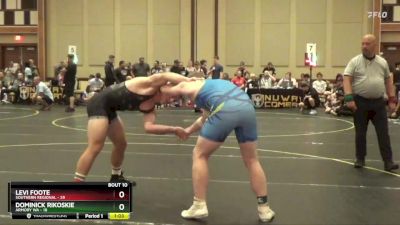 200 lbs Round 4 (6 Team) - Levi Foote, Southern Regional vs Dominick Rikoskie, Armory WA