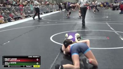 105 lbs Cons. Round 3 - Miley Locke, Bobcat Wrestling Club vs Gala White, Oakley