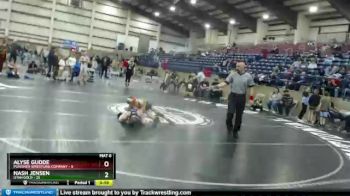 74 lbs Quarters & Wb (16 Team) - Nash Jensen, Utah Gold vs Alyse Gudde, Punisher Wrestling Company