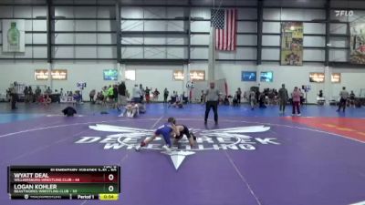 50 lbs Semifinal - Logan Kohler, BeastWorks Wrestling Club vs Wyatt Deal, Williamsburg Wrestling Club