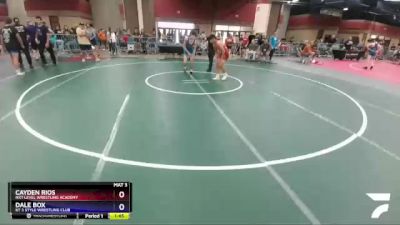 132 lbs Quarterfinal - Cayden Rios, NXT Level Wrestling Academy vs Dale Box, KT 3 Style Wrestling Club