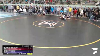 119 lbs Round 2 - Zackary Kemp, Soldotna Whalers Wrestling Club vs Gunnar Stanley, Nikiski Freestyle Wrestling Club