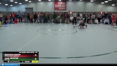 87 lbs Semifinal - Graydon Martin, Virginia Team Predator vs Zane Messiter, Nova WC