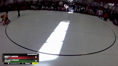 116 lbs Quarterfinal - Brett Larson, Brady vs Dylan Lovejoy, Nebraska