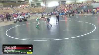 125 lbs Champ. Round 1 - Michael Hurst, Diablos Wrestling Club vs Adler Slocum, Williamson Co Wrestling Club