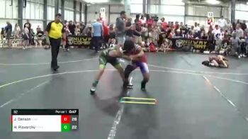 92 lbs Semis & 1st Wrestleback (8 Team) - Jayden Denson, Iowa Elite vs Hayden Piovarchy, Steel Valley