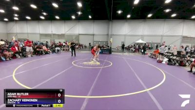 132 lbs Round 3 (8 Team) - Adam Butler, Ohio Red vs Zachary Keinonen, Oregon