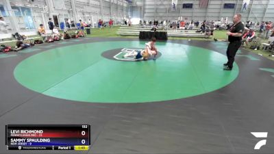 132 lbs Round 3 (8 Team) - Levi Richmond, Pennsylvania Red vs Sammy Spaulding, New Jersey