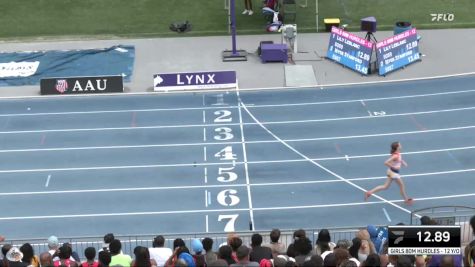 Youth Girls' 100m Hurdles Championship, Semi-Finals 4 - Age 12