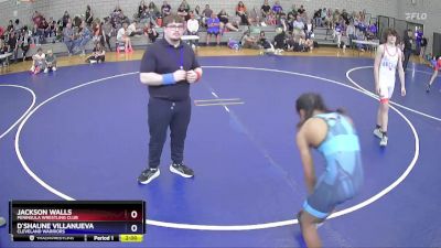 132 lbs Cons. Round 2 - Jackson Walls, Peninsula Wrestling Club vs D`Shaune Villanueva, Cleveland Warriors