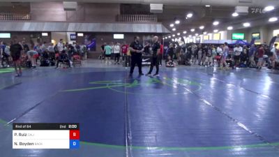 52 kg Rnd Of 64 - Paul Ruiz, California vs Nehemiah Boyden, Backyard Bullies Wrestling Club