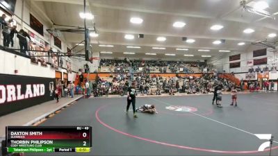 49 lbs Quarterfinal - Daxton Smith, Glenrock vs Thorbin Philipson, Cody Wrestling Club