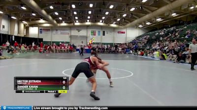 126 lbs Finals (8 Team) - Zander Kavan, Aquinas Catholic vs Hector Estrada, Twin Loup