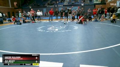 76-93 lbs Round 2 - JaeCee Sullivan, Grantsville Wrestling Club vs Ava Brady, Sons Of Atlas