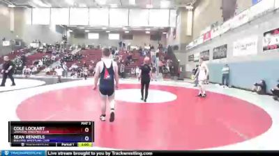 170 lbs Round 5 - Cole Lockart, Lewiston Wresting Club vs Sean Rennels, Bulldog Wrestling Club