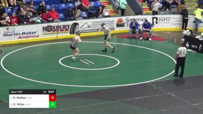 147 lbs Consi Of 32 #2 - Swayze Walker, Greenville vs Ethan Miller, Central Dauphin