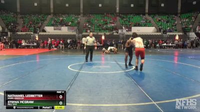 6A 190 lbs Quarterfinal - Nathaniel Ledbetter, Hazel Green HS vs Stefan McGraw, Pell City