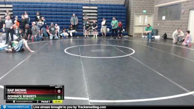 90 lbs Cons. Semi - Dominick Roberts, Warhawk Wrestling Club vs Raif Brown, Lil Mavs Wrestling